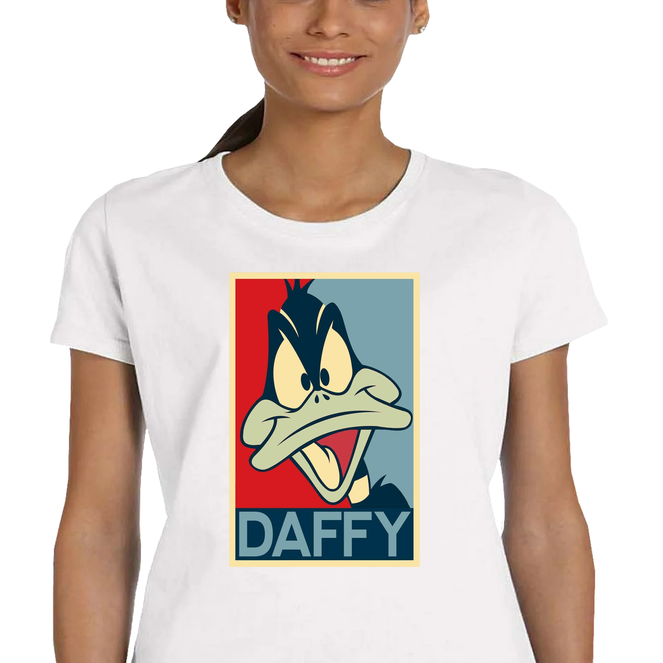 P296 KOSZULKA DAMSKA LOONEY TUNES ZWARIOWANE MELODIE KACZOR DAFFY XXL