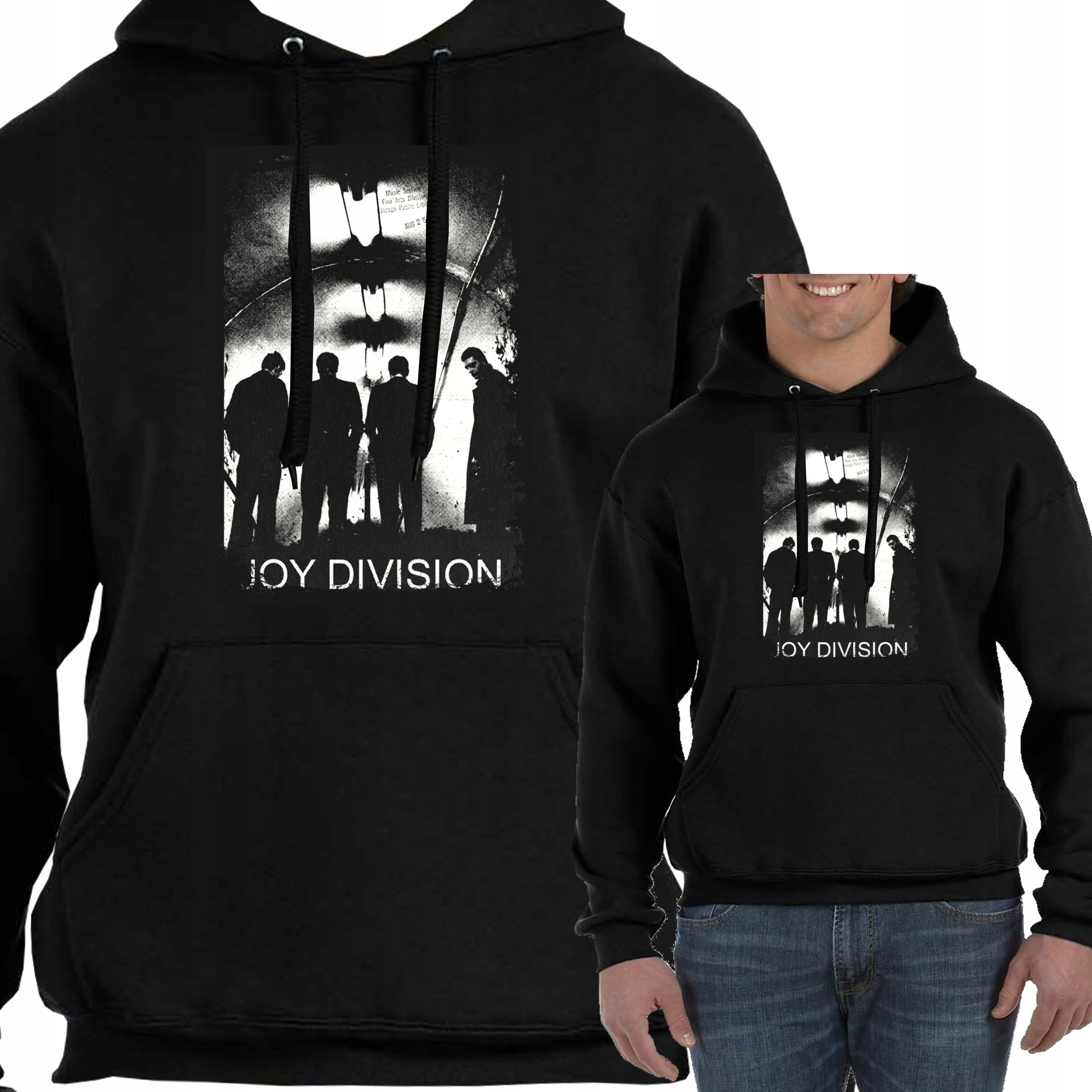 BLUZA Z KAPTUREM JOY DIVISION Ian Curtis Post Punk Gothic JAKOŚĆ XL 3367