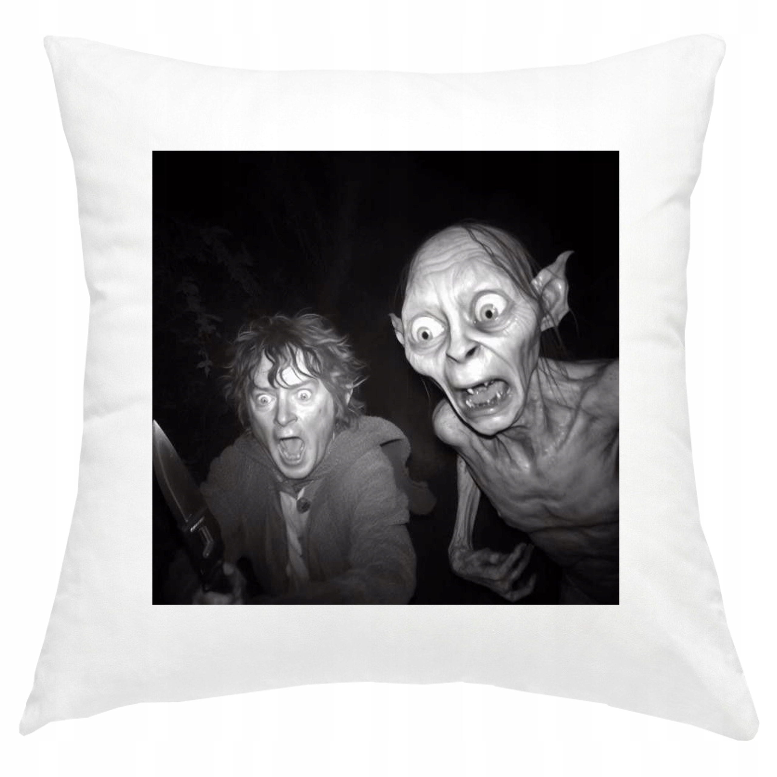 P237 PODUSZKA POSZEWKA ŚMIESZNA WŁADCA PIERŚCIENI FRODO GOLLUM TOLKIEN