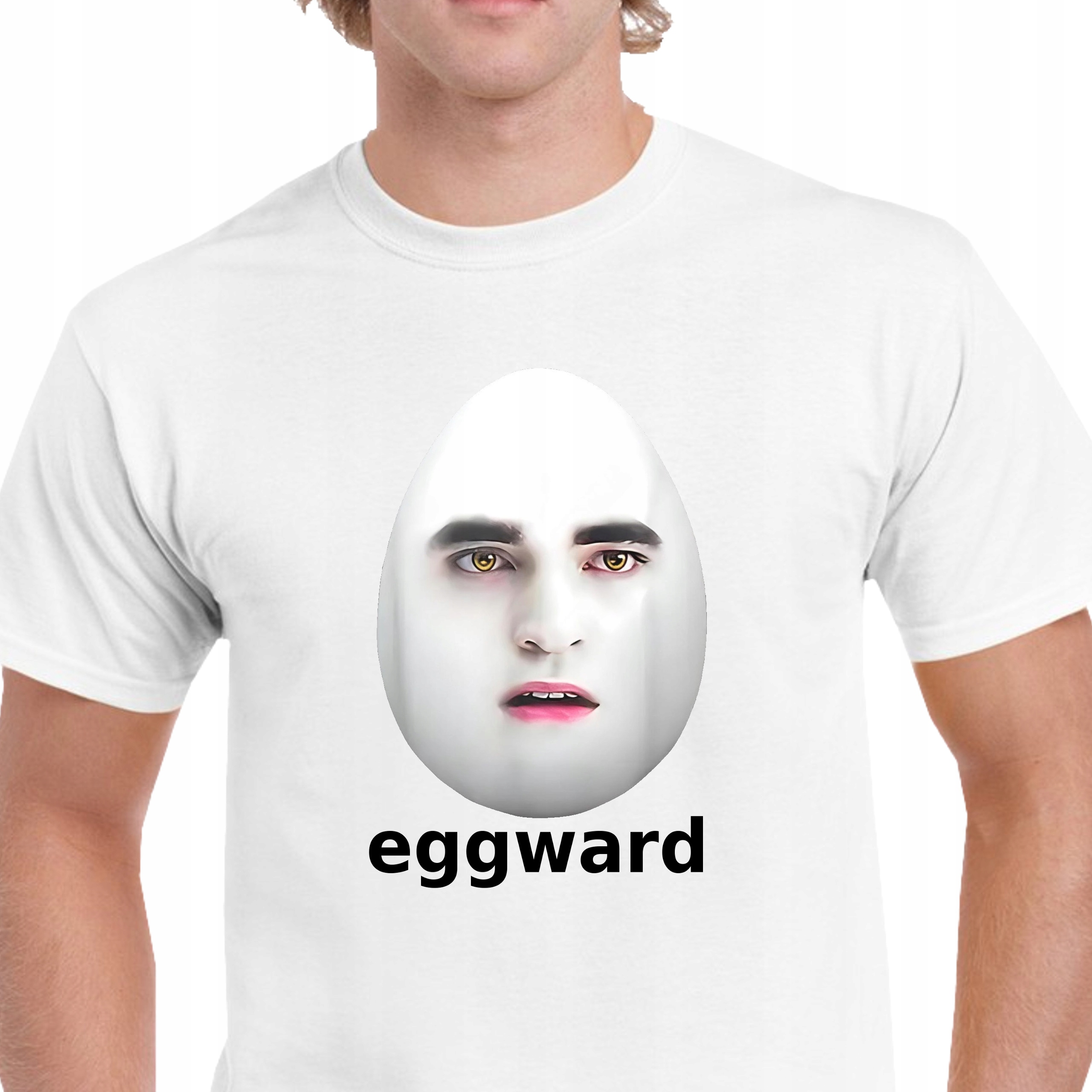 P347 KOSZULKA MĘSKA BAWEŁNA Eggward Śmieszna Edward Cullen Zmierzch XL