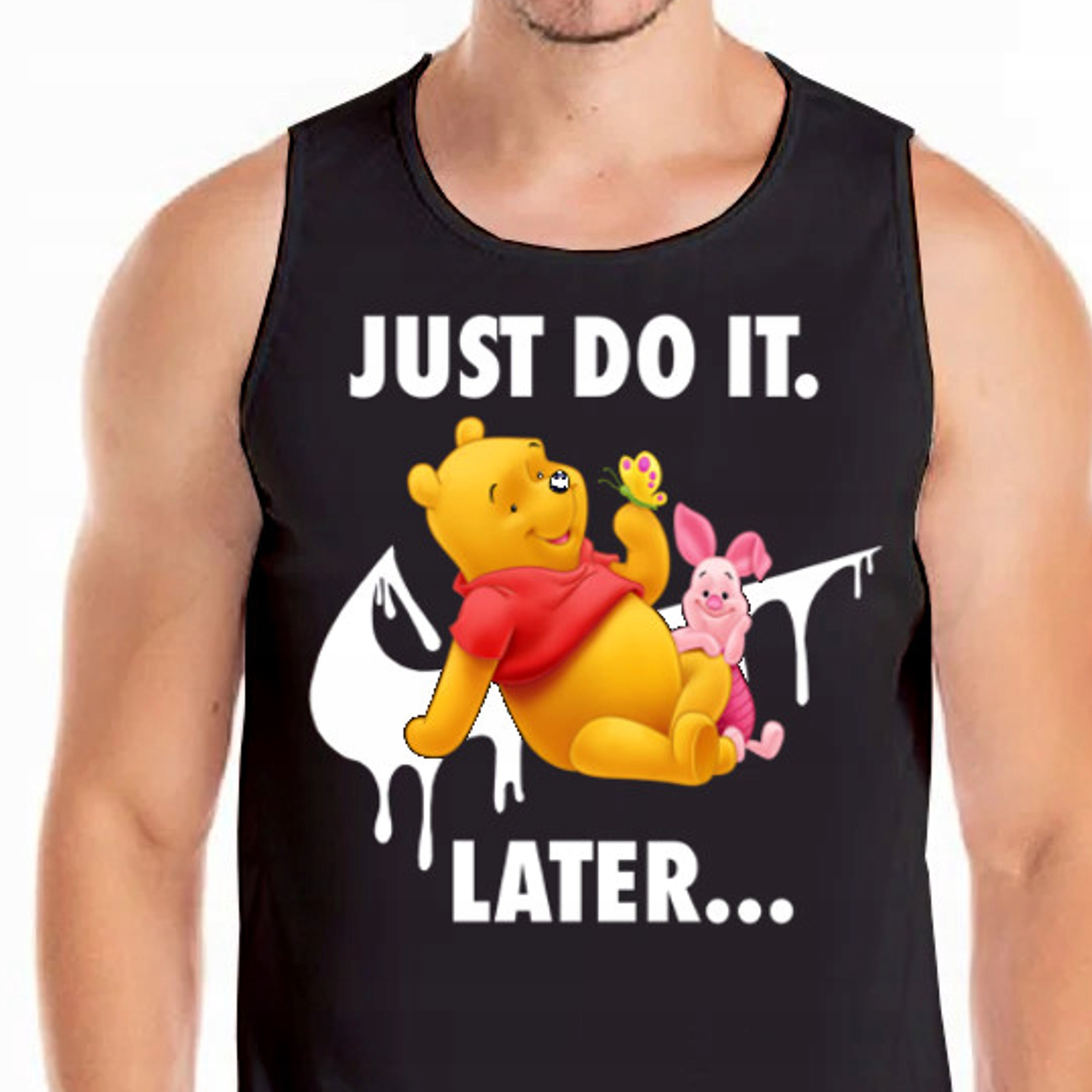 0779 TANK TOP KOSZULKA KUBUŚ PUCHATEK S CZARNA