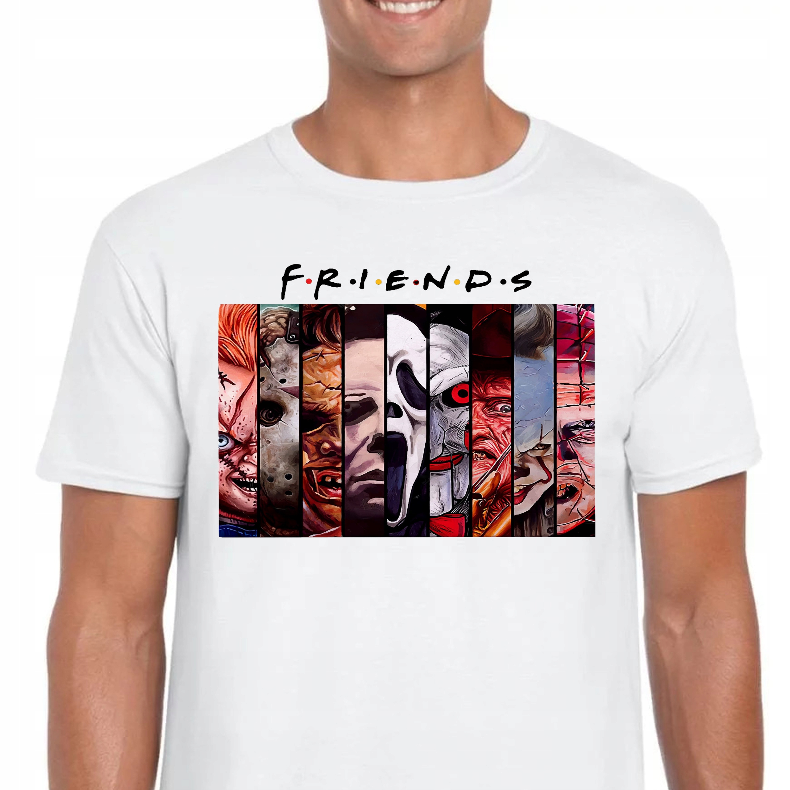 3320 FRIENDS Koszulka Halloween HORROR Krzyk XXL