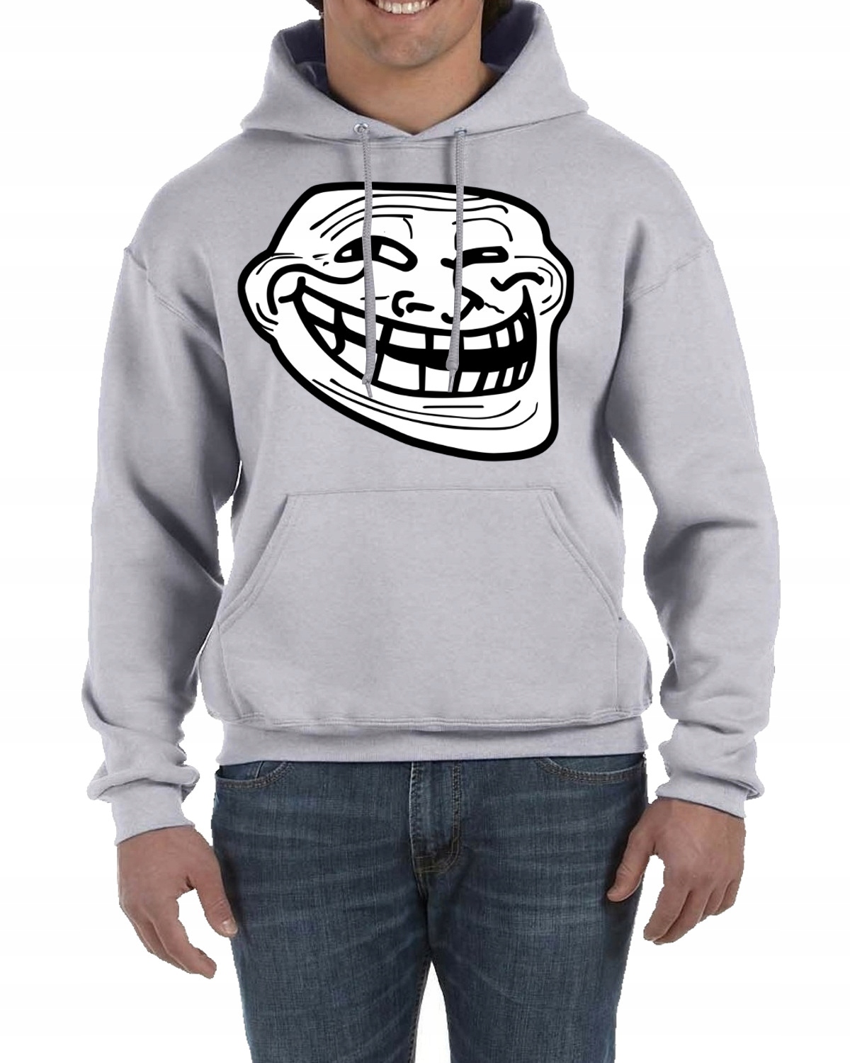 TROLL FACE BLUZA Z KAPTUREM ŚMIESZNA M 3152