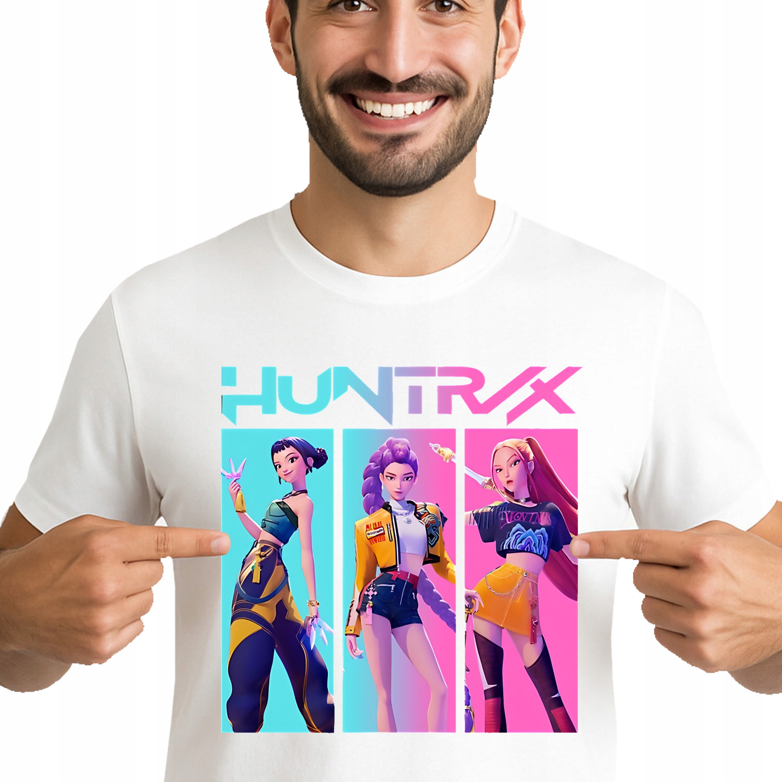 KOSZULKA Męska Huntrix Hunters K-POP Demon ANIME Jakość Premium S 3524