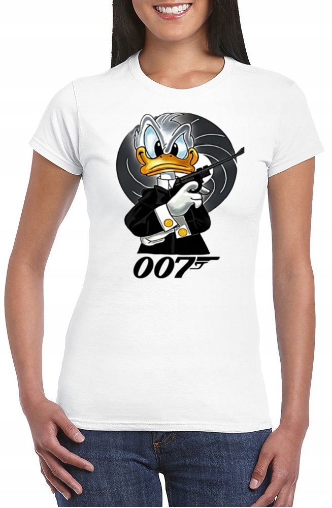 3196 DAMSKA KOSZULKA KACZOR DONALD BOND 007 XXL