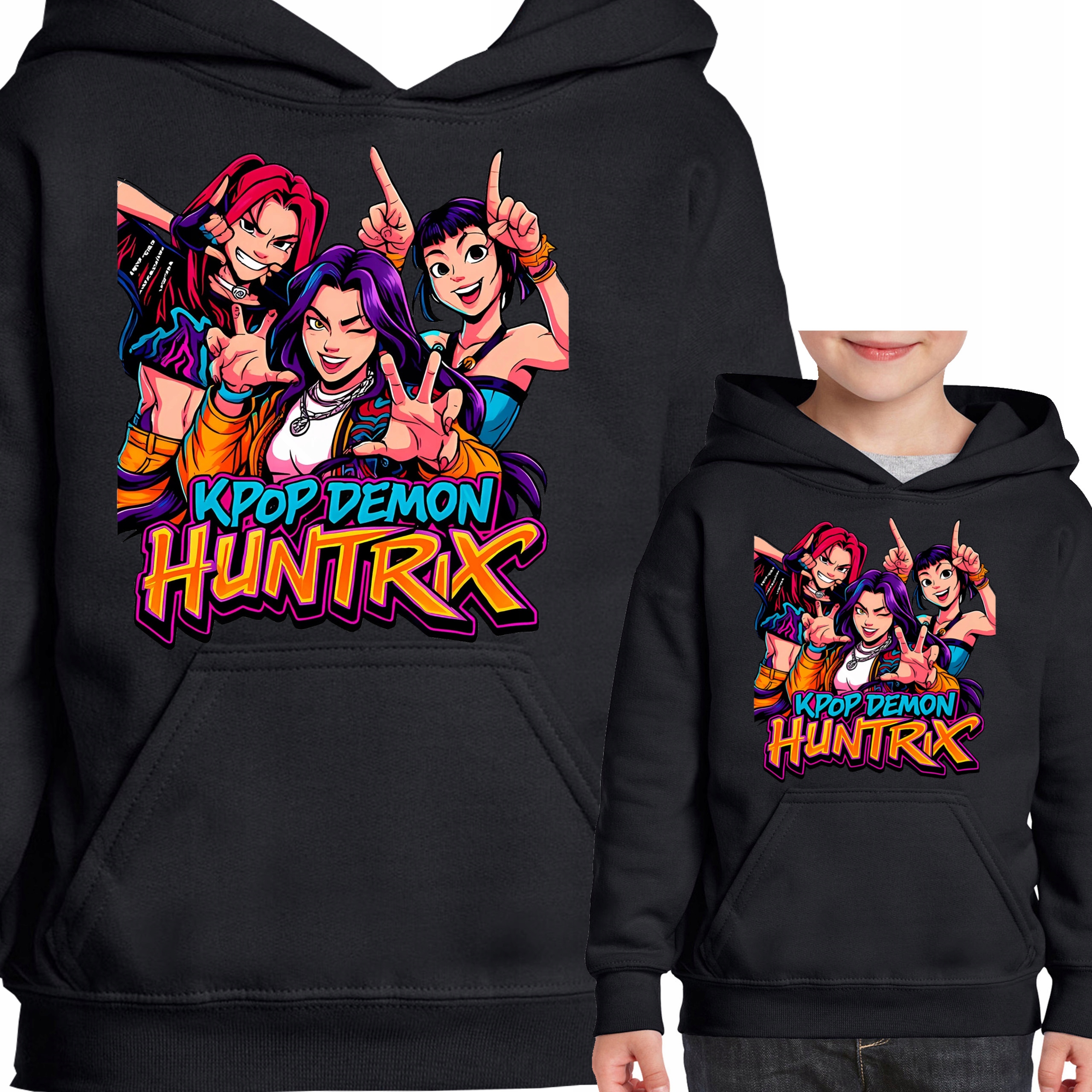 Bluza Z Kapturem Huntrix K-POP Hunters Demon ANIME Jakość Premium 104 3523