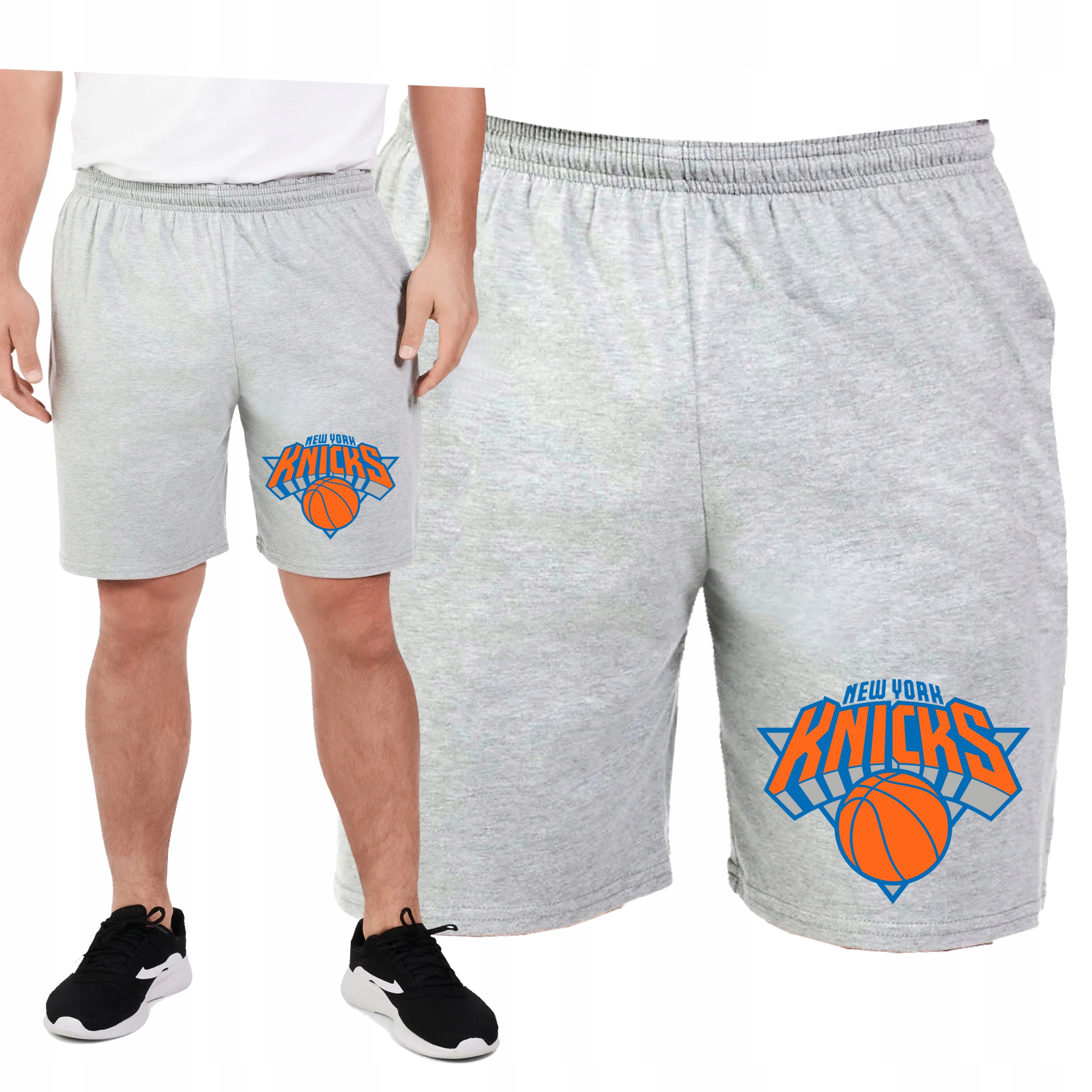 KRÓTKIE SPODENKI DRESOWE NEW YORK KNICKS PREZENT KIESZENIE XXL 0482