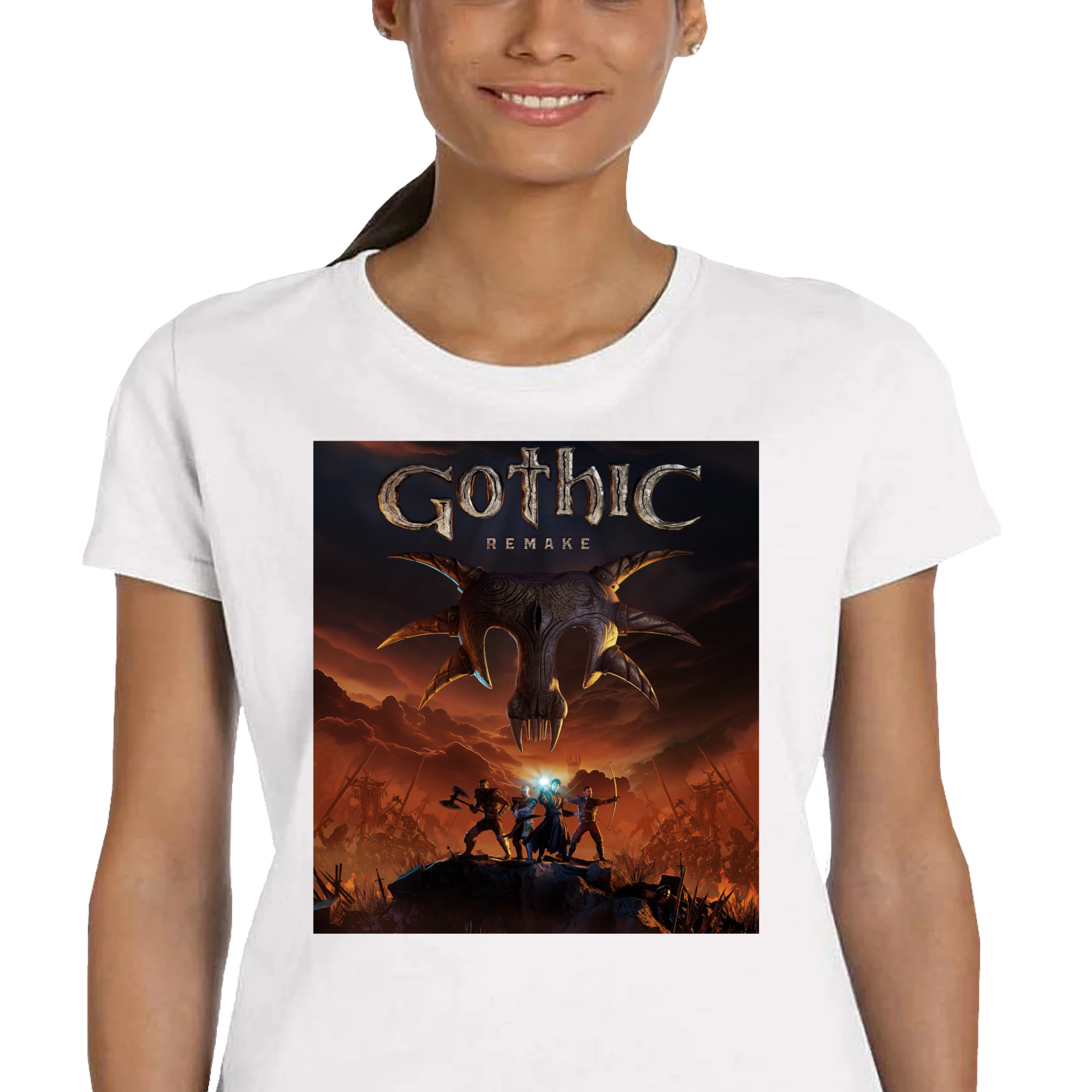 P292 KOSZULKA DAMSKA KOSZULKA GOTHIC GRA LOGO GAME PC PREZENT BAWEŁNA M