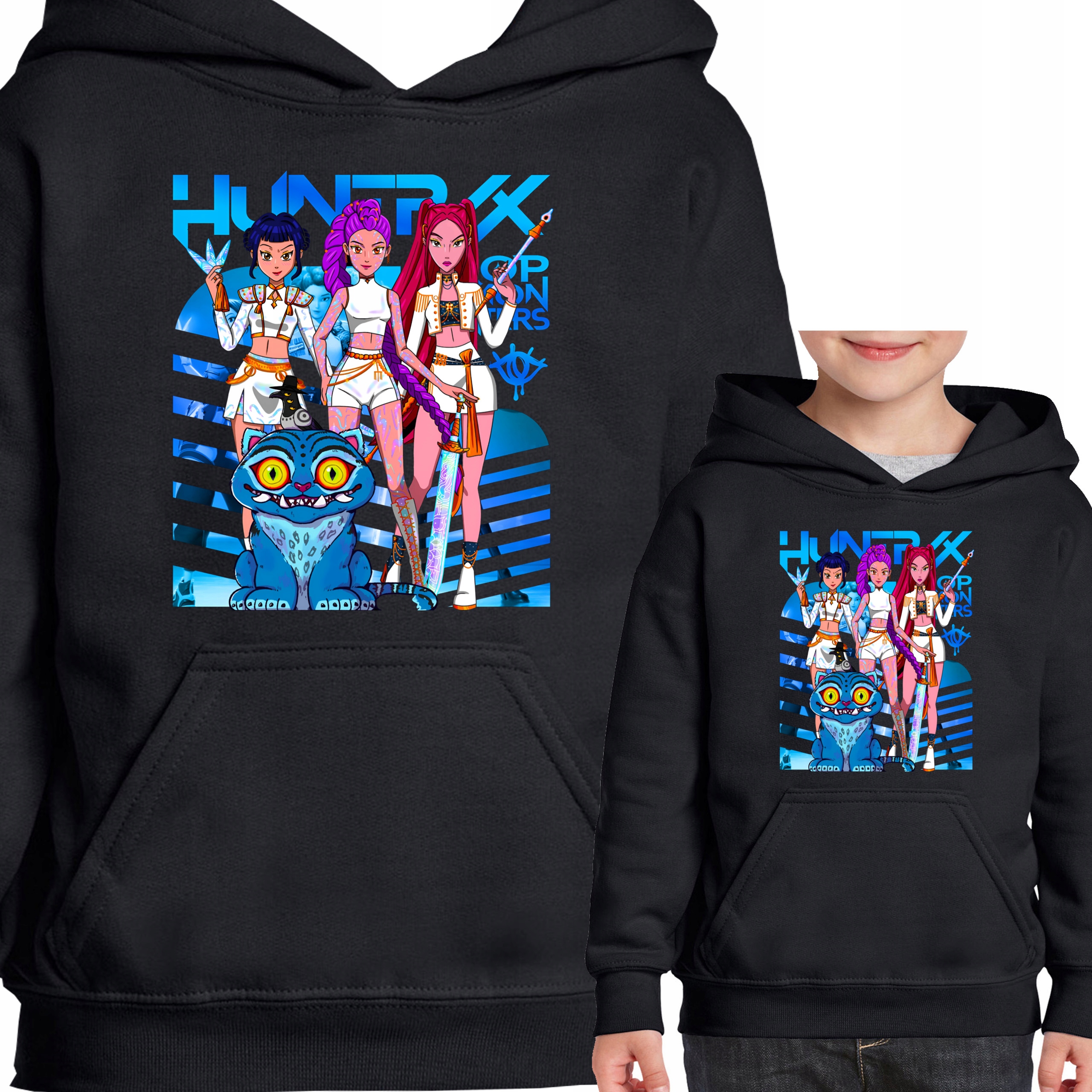 Bluza Z Kapturem Huntrix Hunters K-POP Demon RUMI MIRA ZOEY DERPY 128 3572