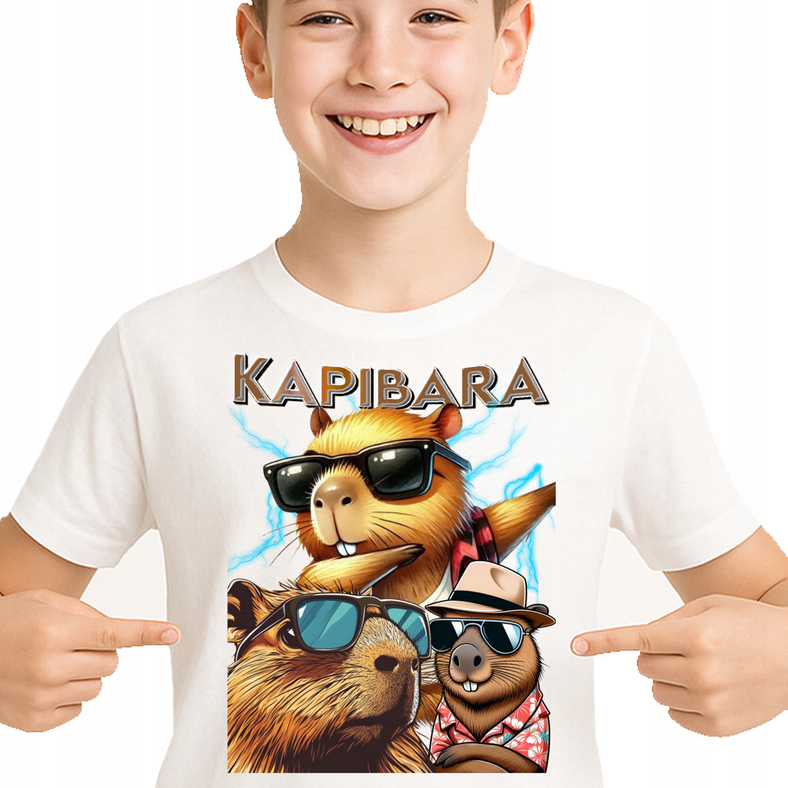 ŚMIESZNA KOSZULKA KAPIBARA CAPYBARA PREMIUM NADRUK bootleg 128 3492