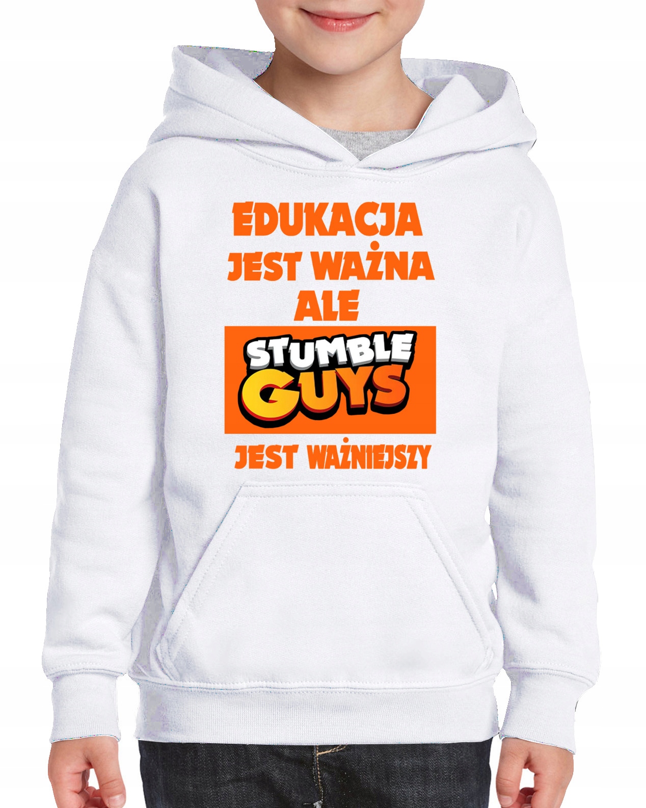 BLUZA DZIECIĘCA Z KAPTUREM STUMBLE GUYS 3160 140