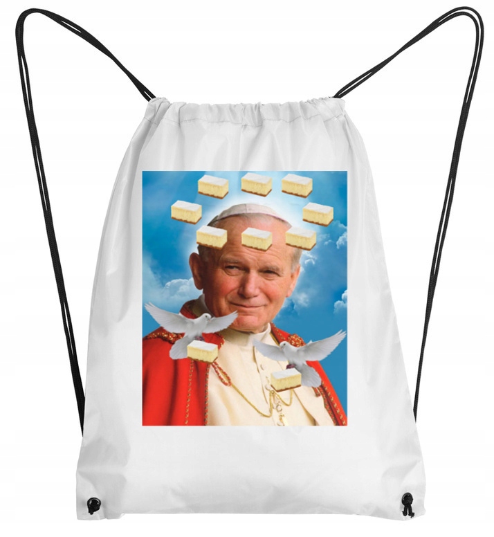 2093 PLECAK WOREK PAPIEŻ JAN PAWEŁ ŚMIESZNY POPE