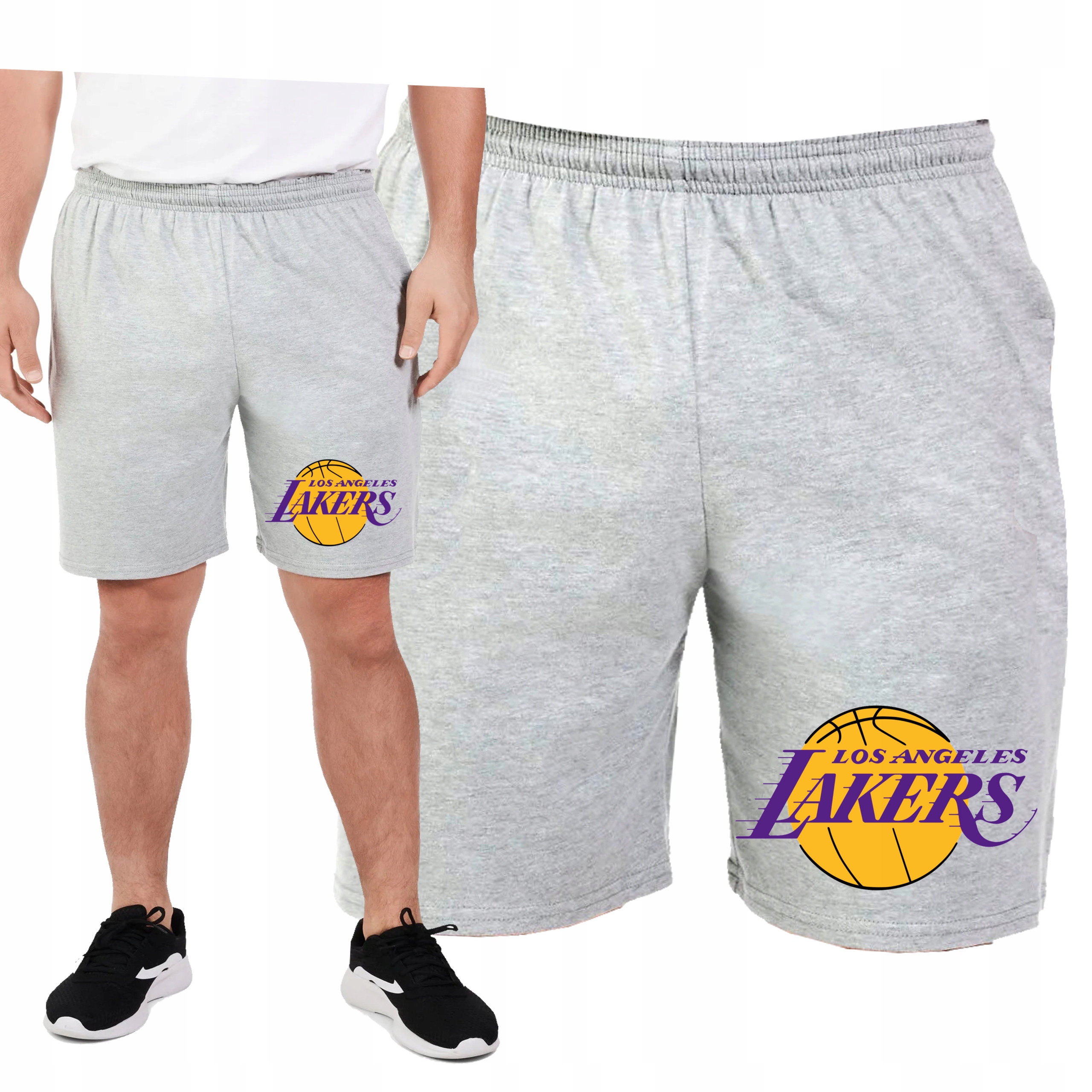 KRÓTKIE SPODENKI DRESOWE LOS ANGELES LAKERS PREZENT KIESZENIE S 0476