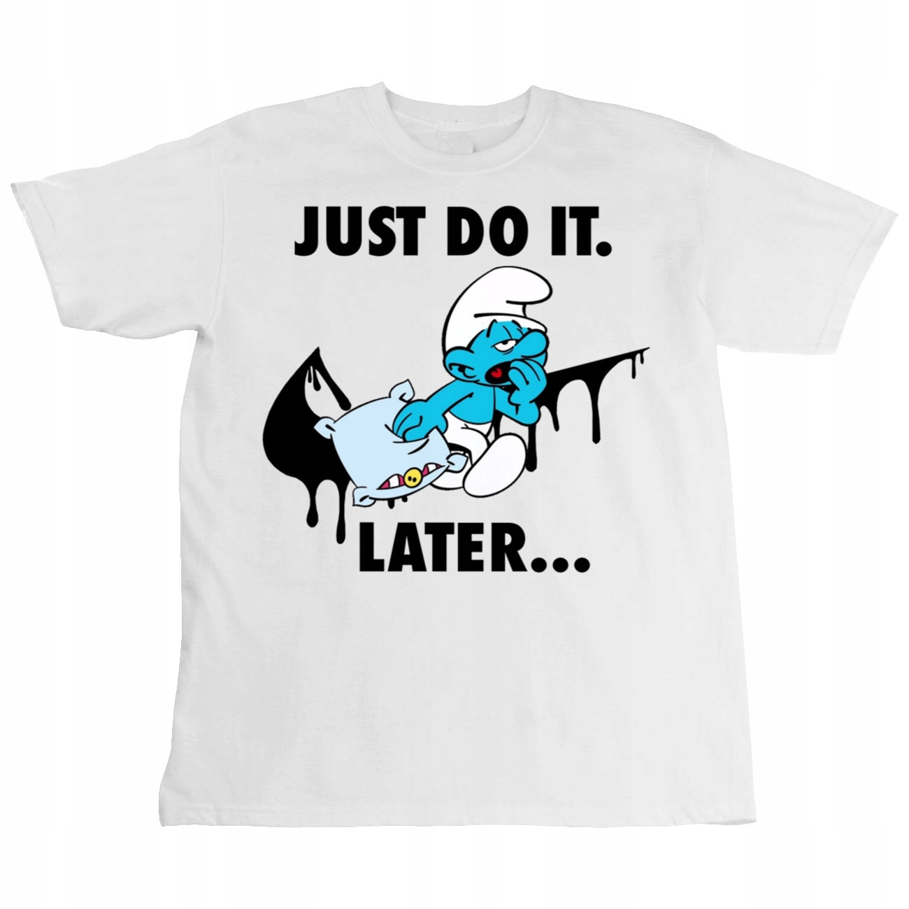 T-Shirt KOSZULKA SMERF PREZENT JUST DO IT L 0794