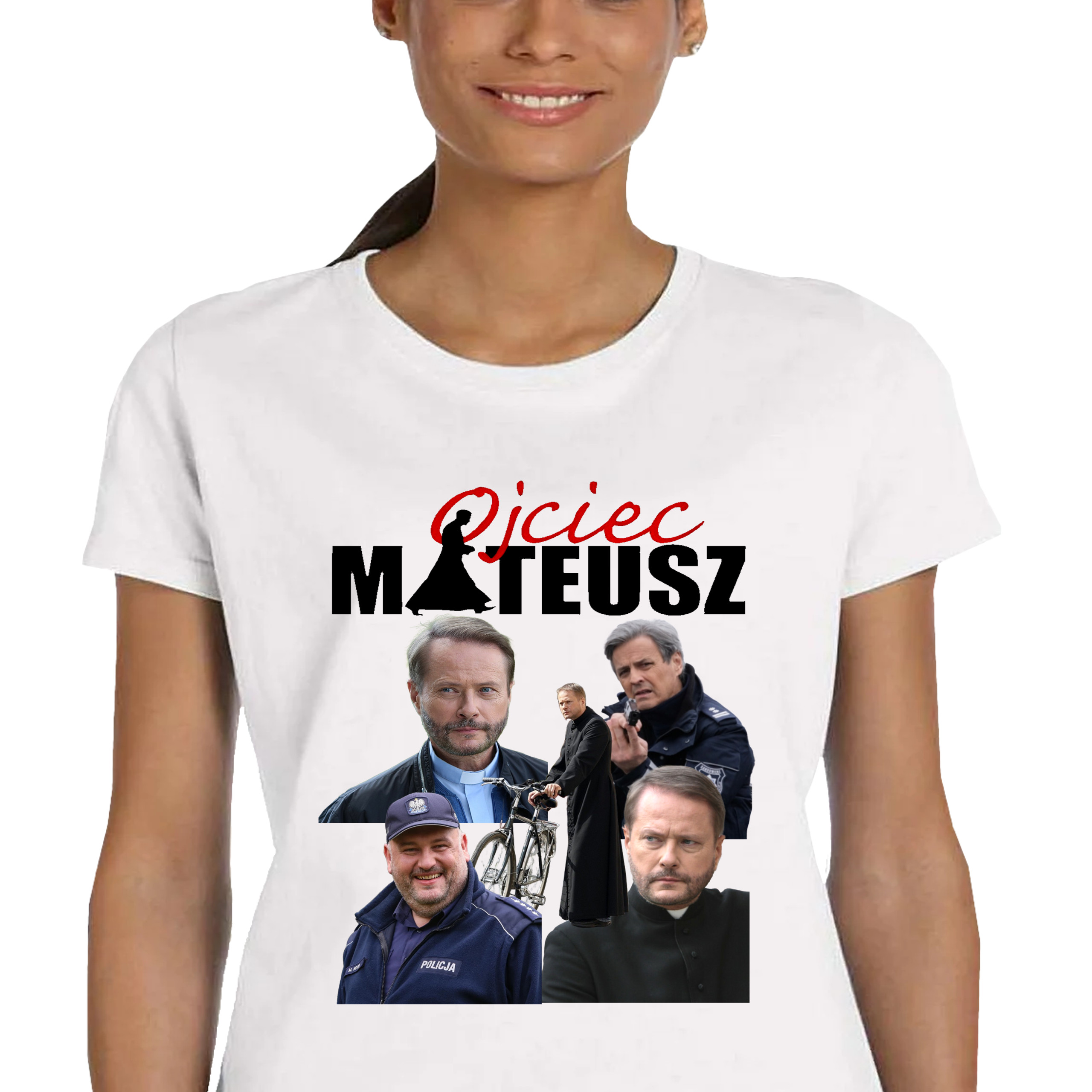 DAMSKA KOSZULKA OJCIEC MATEUSZ SERIAL TVP DLA FANA PREZENT M P358