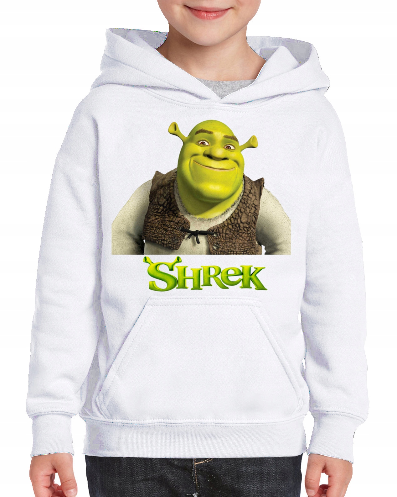 3127 BLUZA Z KAPTUREM SHREK FIONA KOT BAJKA 152