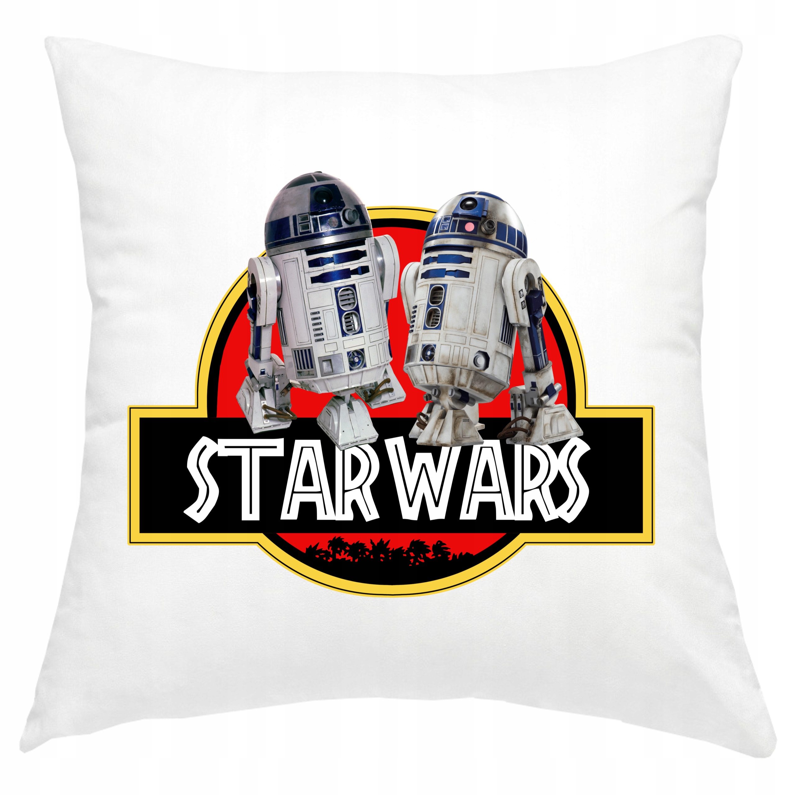 P018 PODUSZKA POSZEWKA 40x40 STAR GWIEZDNE WOJNY ROBOT R2-D2 JURASSIC