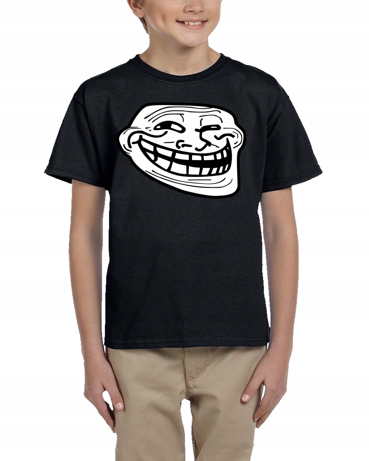 TROLL FACE KOSZULKA DZIECIĘCA 116 3152 CZARNA