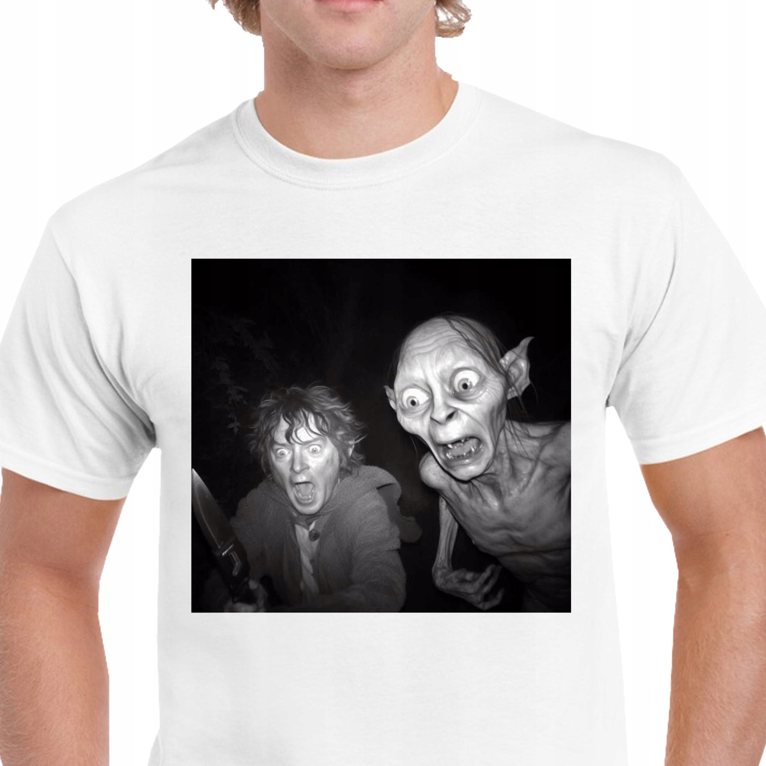 P237 KOSZULKA MĘSKA ŚMIESZNA WŁADCA PIERŚCIENI FRODO GOLLUM TOLKIEN M