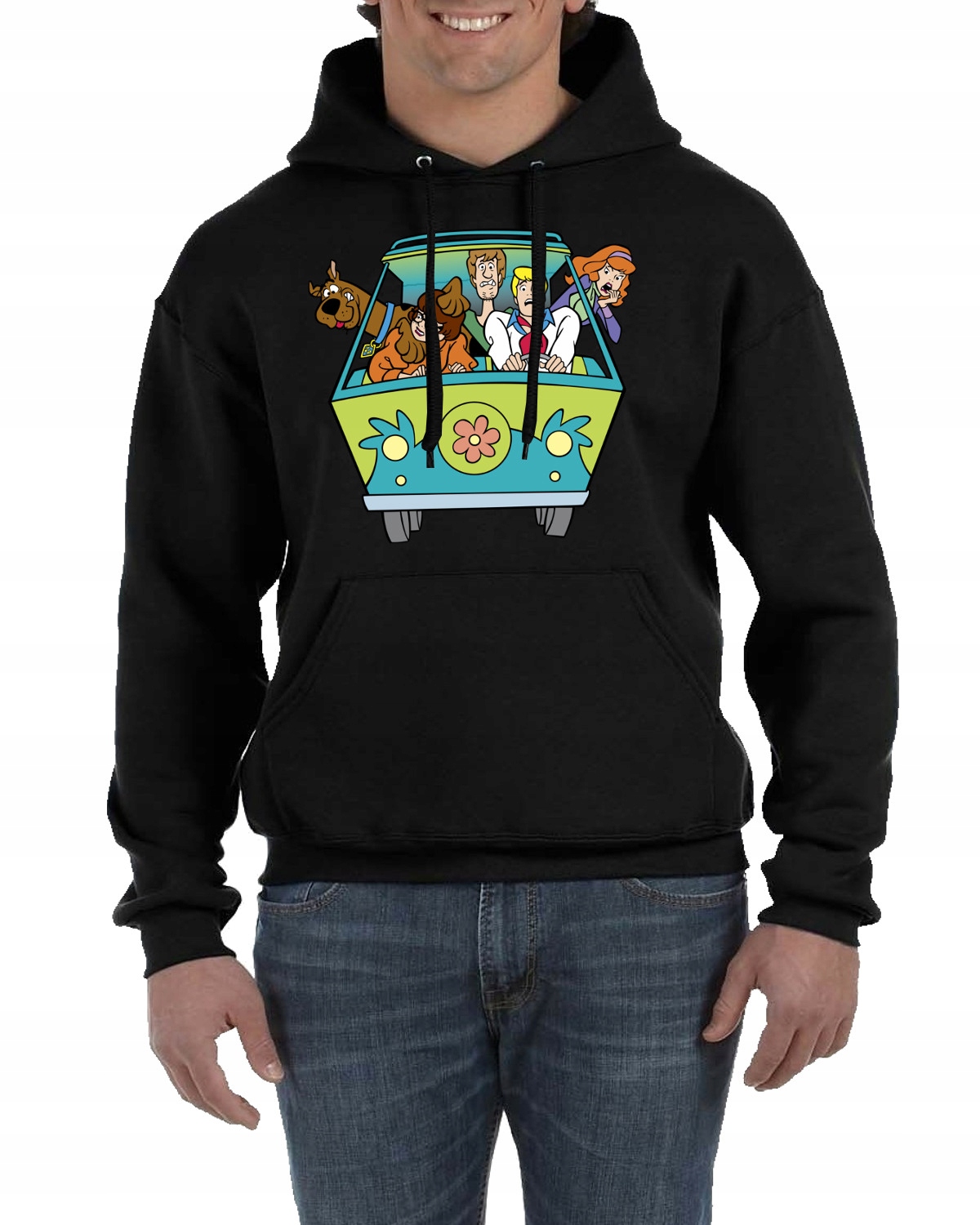 3156 BLUZA Z KAPTUREM SCOOBY DOO KUDŁATY PIES L
