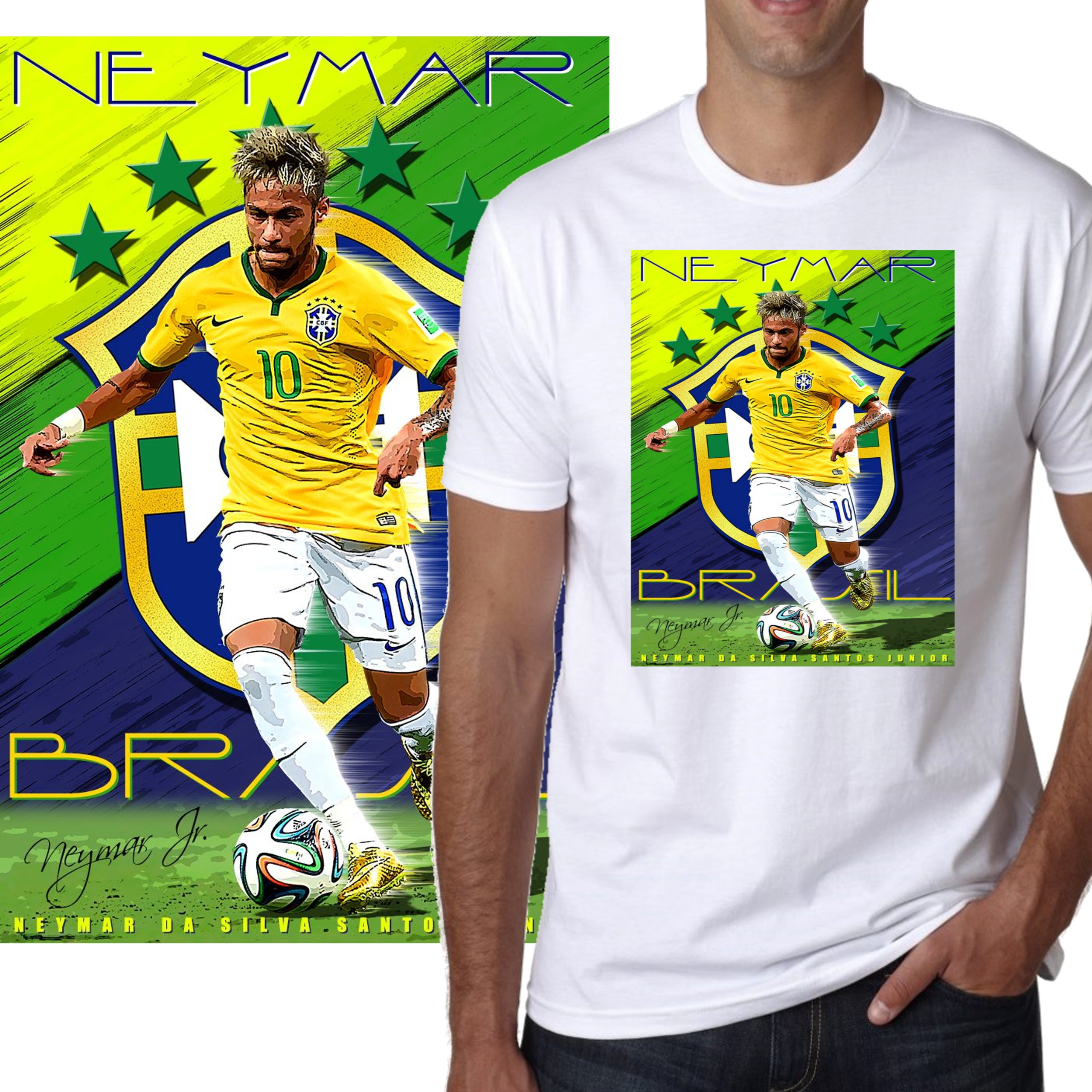 3178 NEYMAR BRAZYLIA PSG KOSZULKA MĘSKA 10 XXL