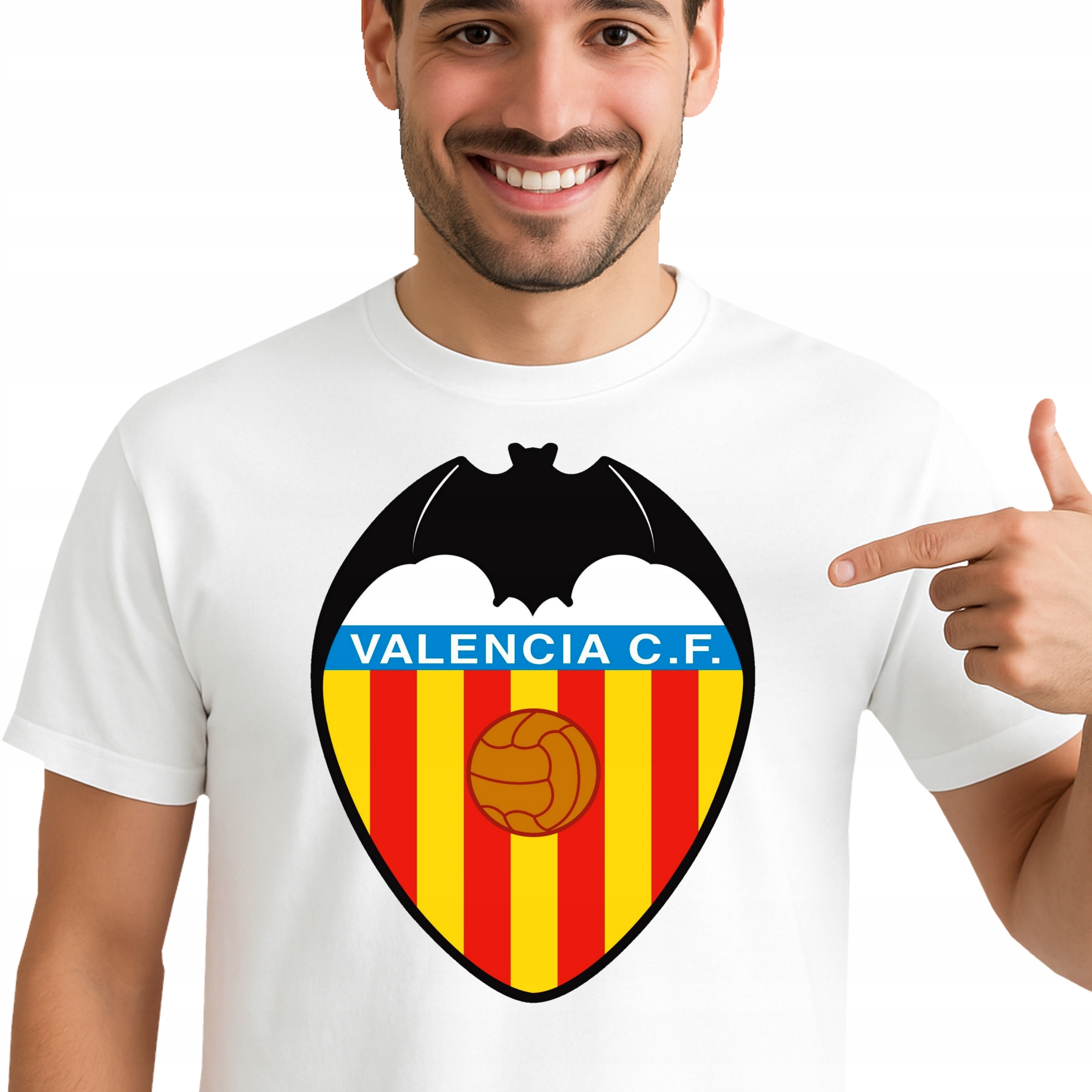 T-Shirt KOSZULKA VALENCIA FC PREZENT JAKOŚĆ PREMIUM DLA FANA S 0232