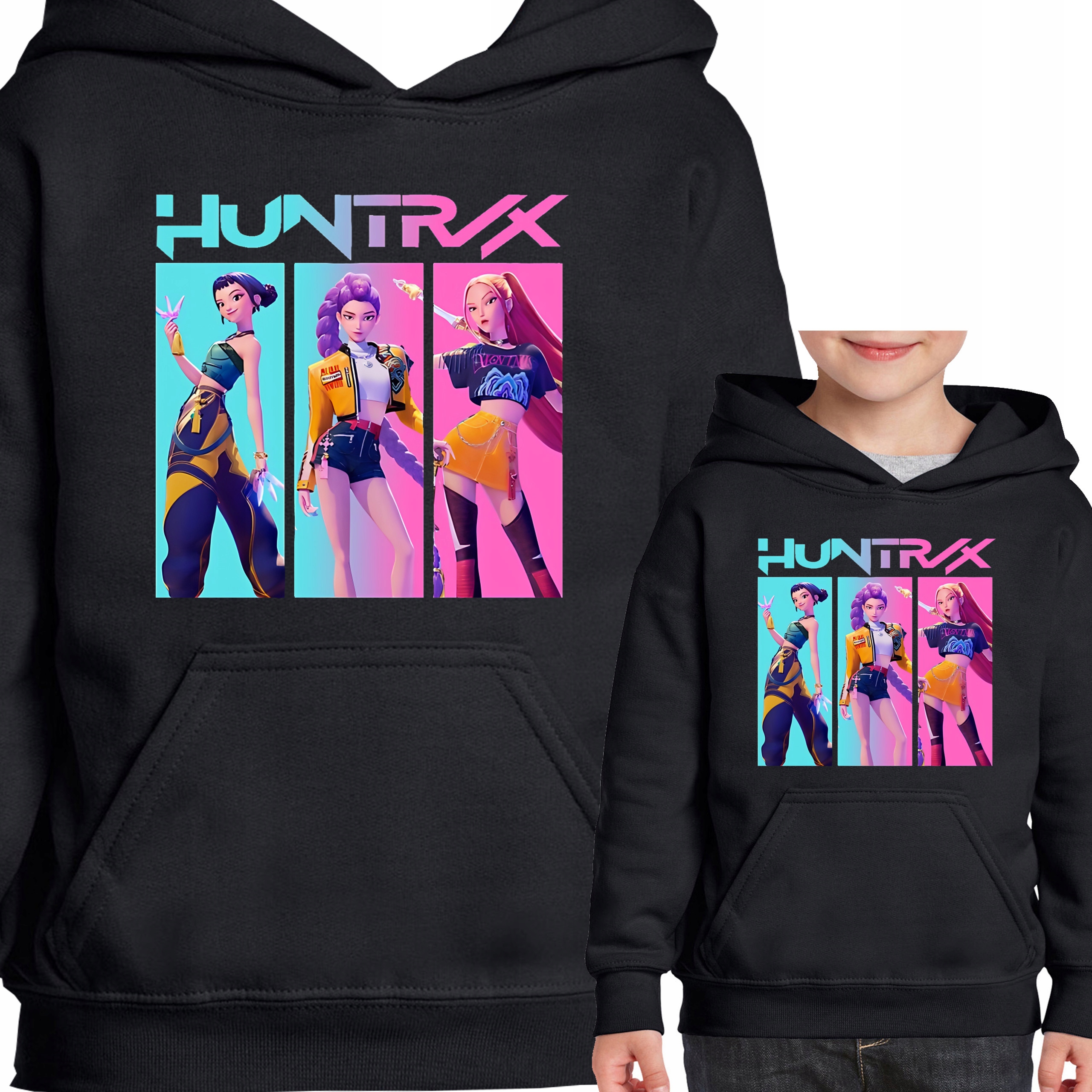 Bluza Z Kapturem Huntrix K-POP Hunters Demon ANIME Jakość Premium 116 3524