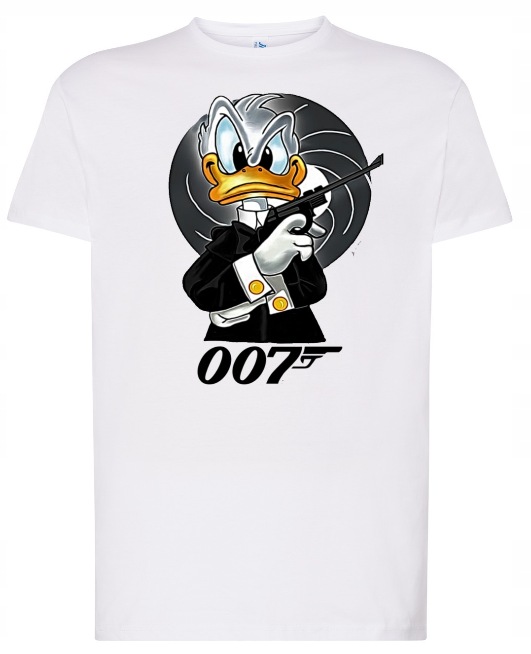 3196 KOSZULKA ŚMIESZNA KACZOR DONALD BOND 007 XL