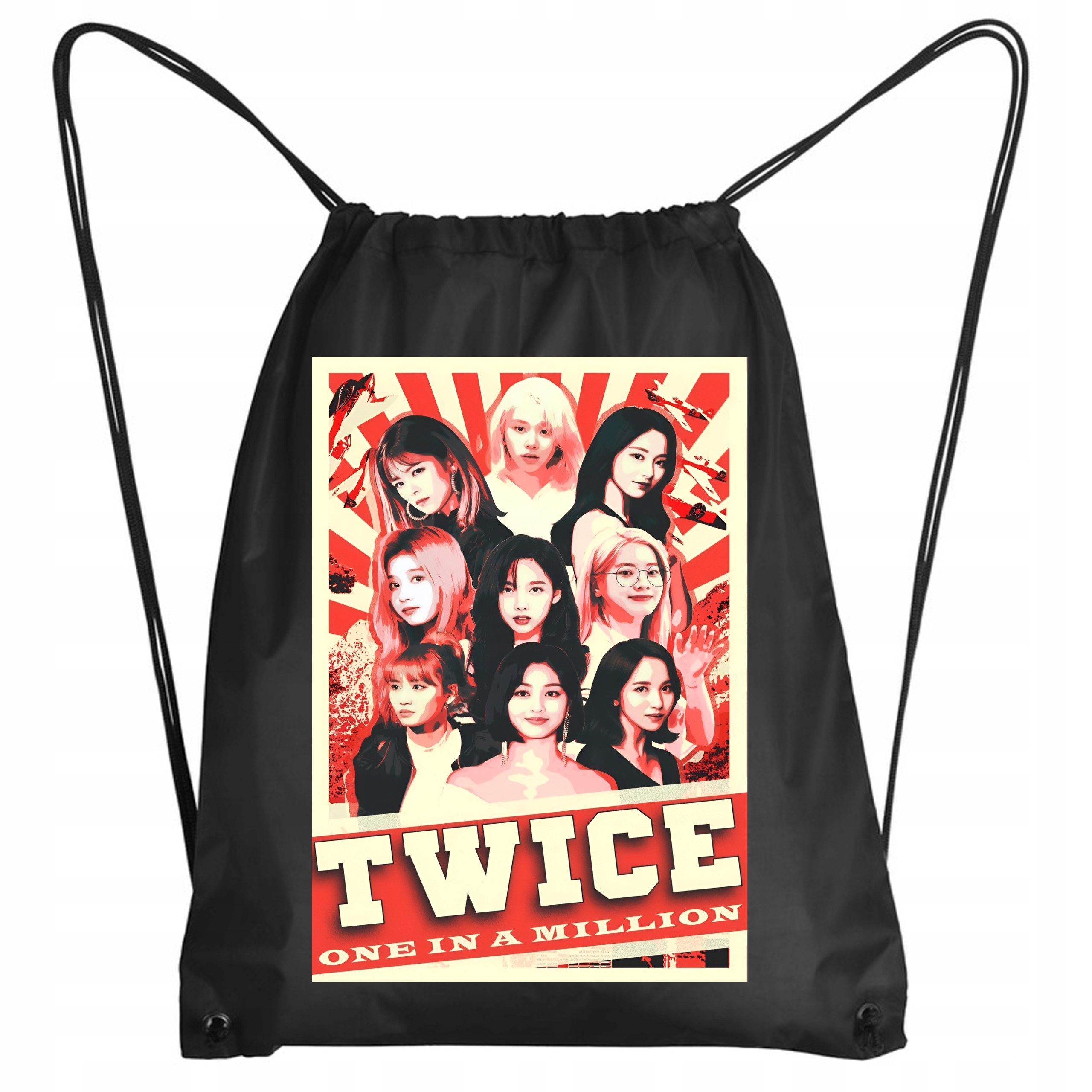 PLECAK TWICE WOREK K-POP PREMIUM CZARNY P370