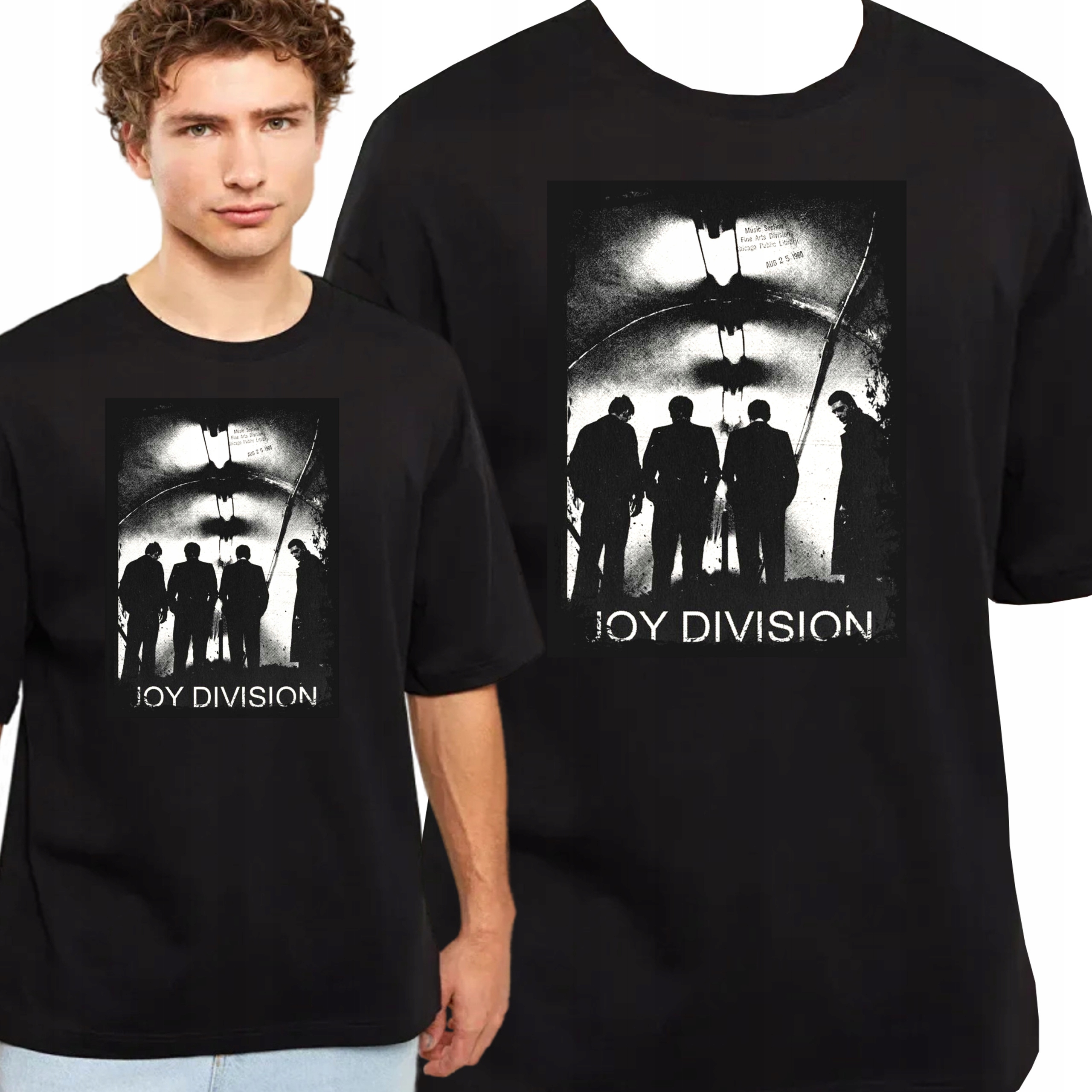 T-SHIRT Koszulka Męska JOY DIVISION Curtis Post Punk Gothic XXL 3367 CZARNA