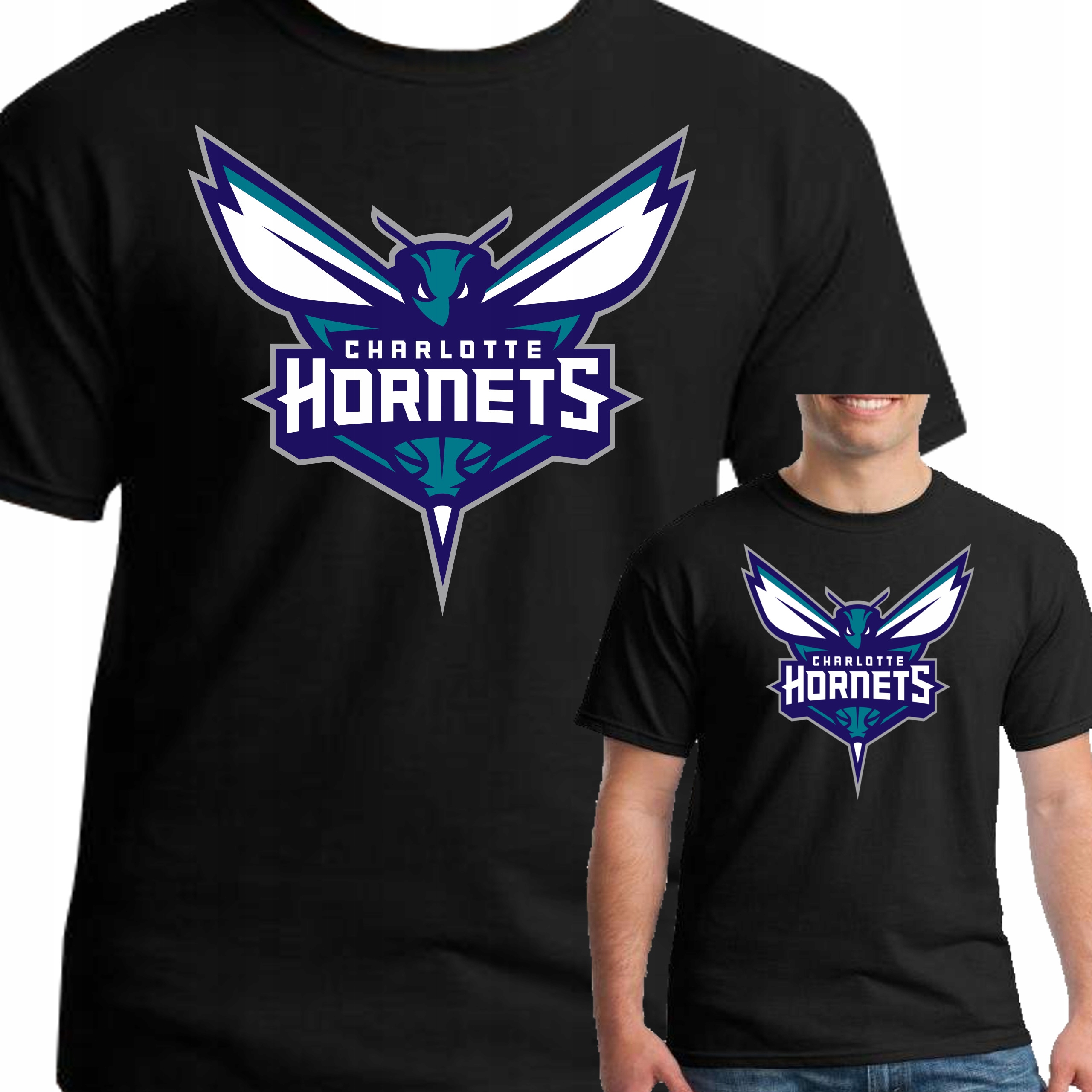 KOSZULKA CHARLOTTE HORNETS NBA S 0465 CZARNA
