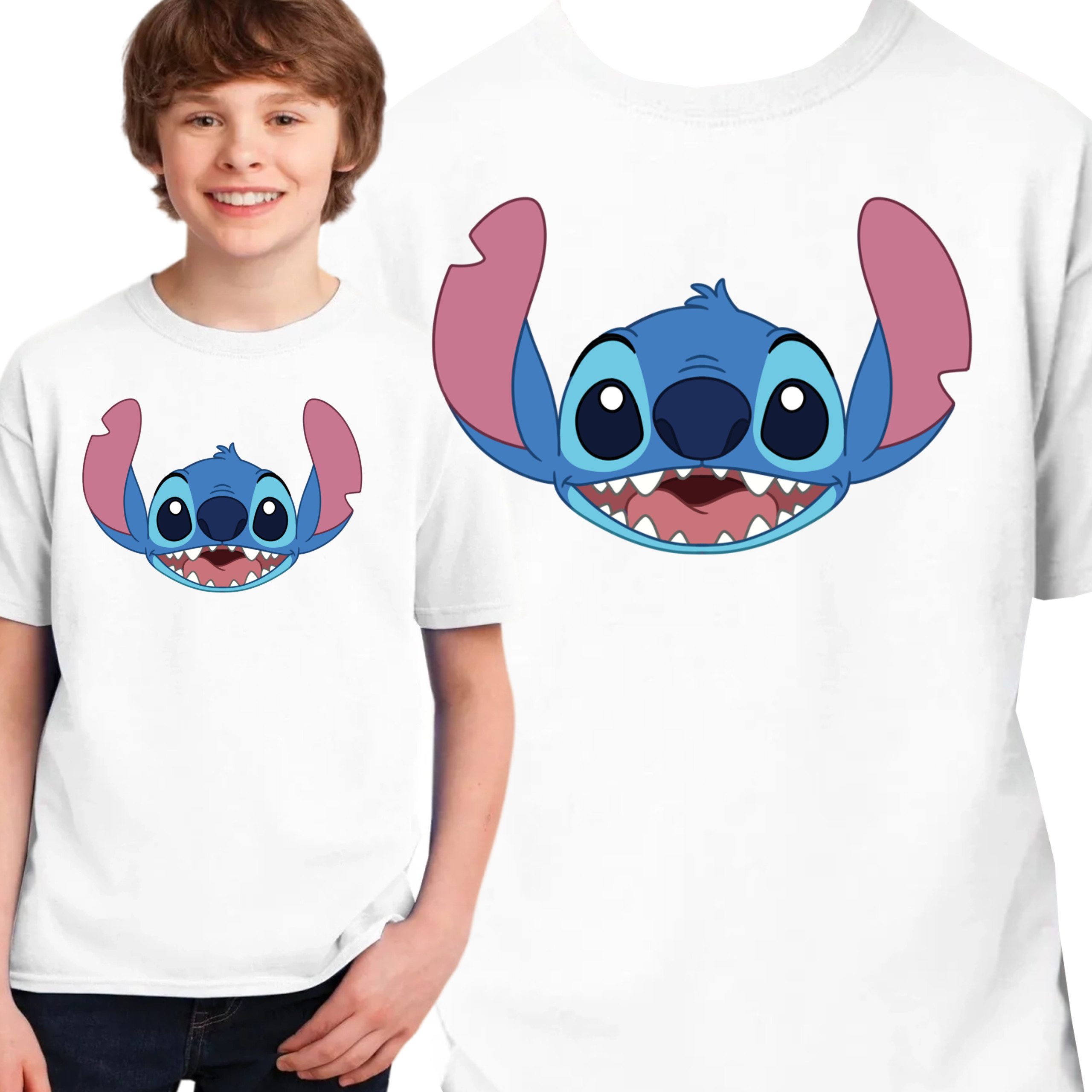 T-SHIRT KOSZULKA DZIECIĘCA LILO I STICH BAJKA PREZENT BAWEŁNA 128 3373