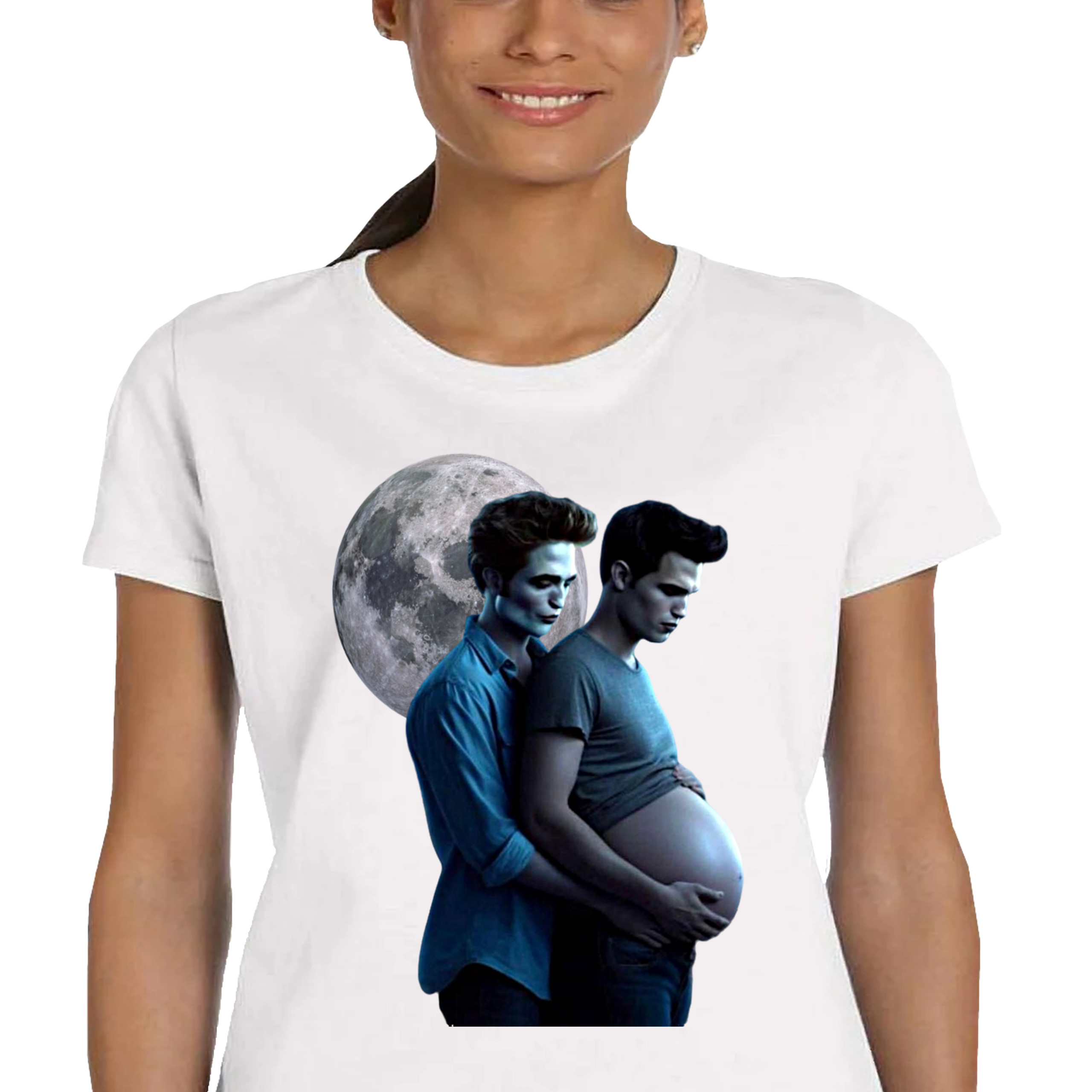 P232 KOSZULKA DAMSKA ŚMIESZNA ZMIERZCH EDWARD JACOB TWILIGHT PATTINSON M