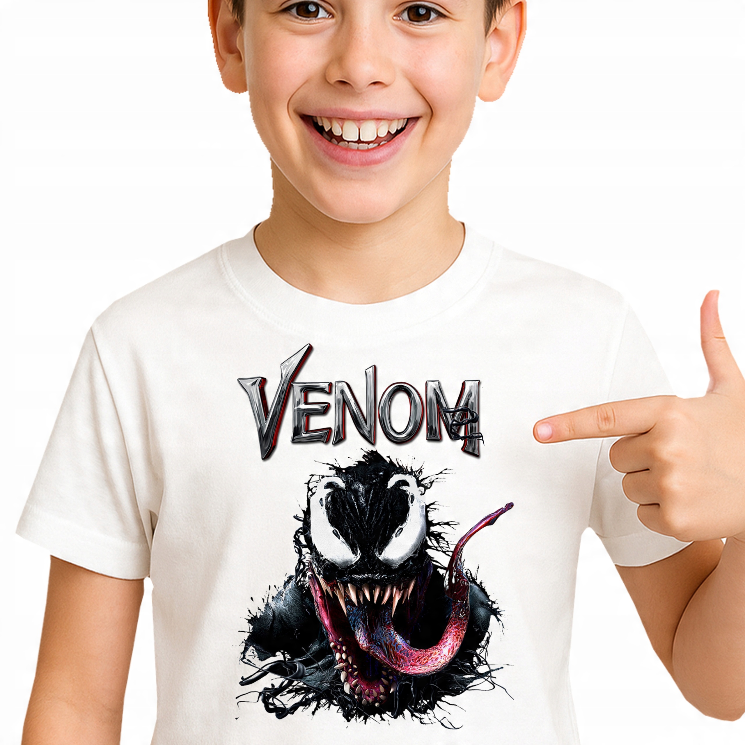 T-shirt Venom Marvel - Komiksowa Koszulka dla Fanów JAKOŚĆ BAWEŁNA 104 2080