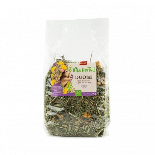Vita Herbal Duo Snack Łąka Ziołowa Dla Królika Vitapol 500g