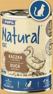 Karma mokra dla kota kaczka wątróbka Pupil Natural