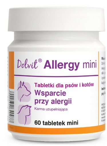 Dolvit allergy mini alergia u kotów DOLFOS 60 tab.
