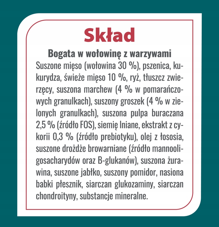 Karma sucha dla psa PUPIL Prime Quality warzywa wołowina wół 10 kg