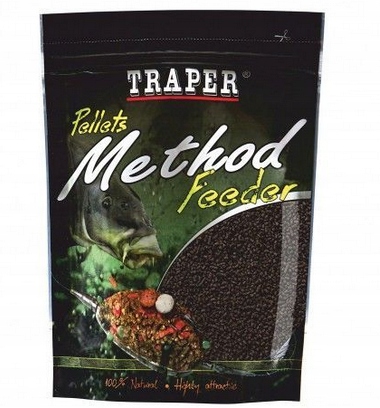 Pellet Traper Method Feeder 2mm 0,5kg Truskawka Zanęta Truskawkowa