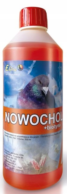 Nowochol na wątrobe nerki dla gołębi Elita 1000ml