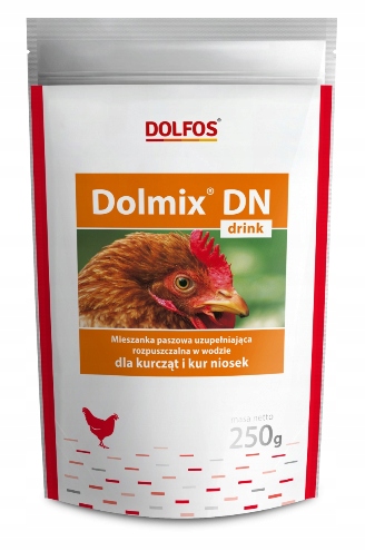 Witaminy do wody nioski kur Dolmix DN drink DOLFOS 250g