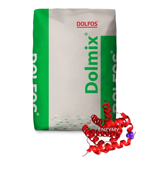 Dolmix Dolzyme 0,5% Drób Trzoda Chlewna Odporność Dolfos 20kg