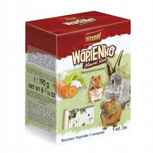 Kostka Wapienna XL Dla Gryzoni Warzywna Vitapol 190 g