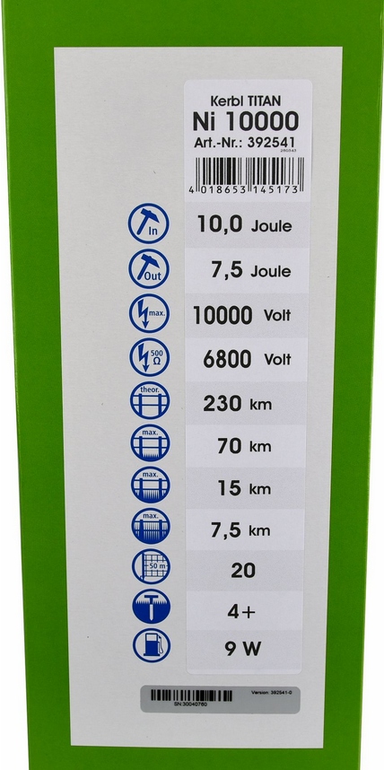 Elektryzator sieciowy TITAN Ni 10000 owce Kerbl