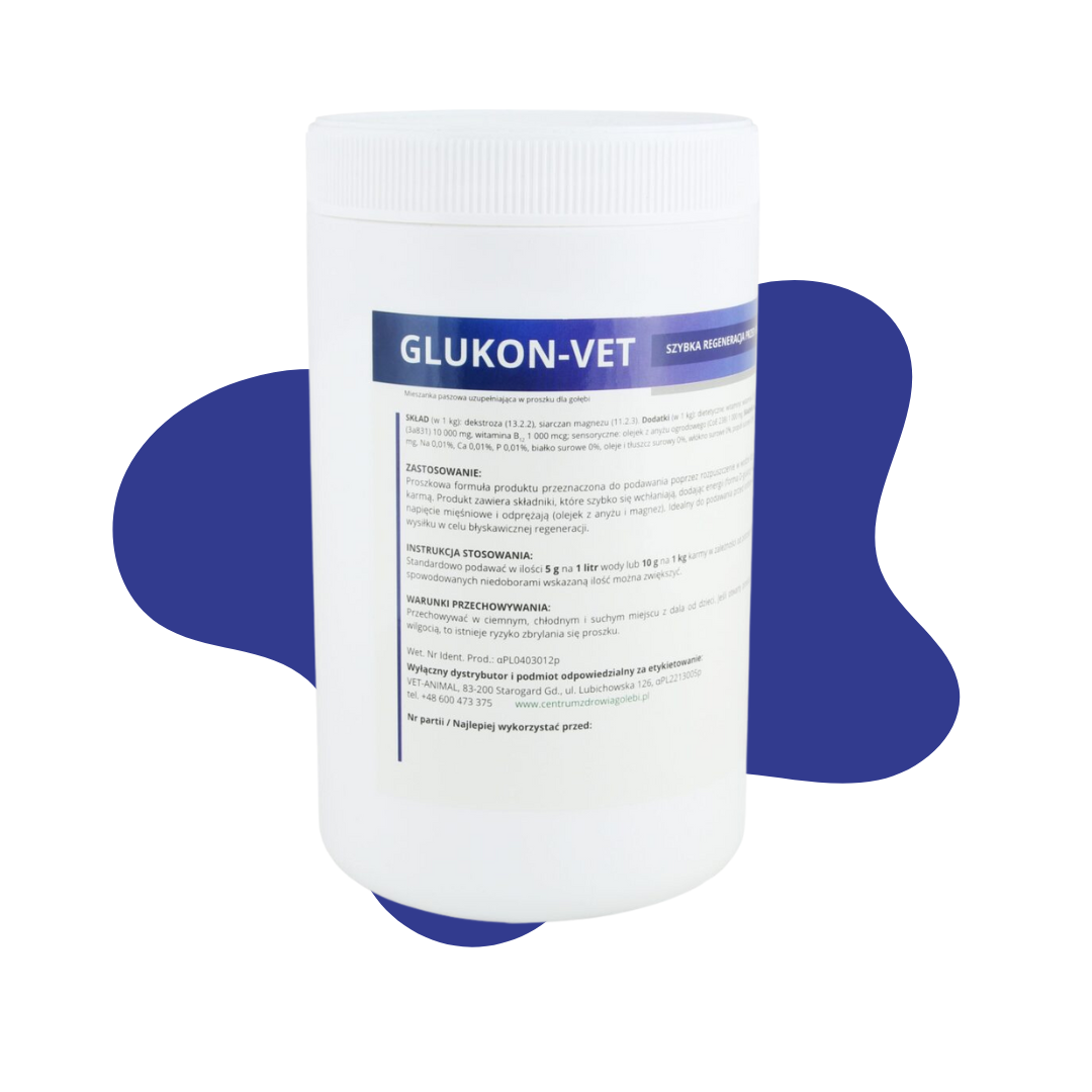 GLUKON VET szybka regeneracja przed i po wysiłku 500g