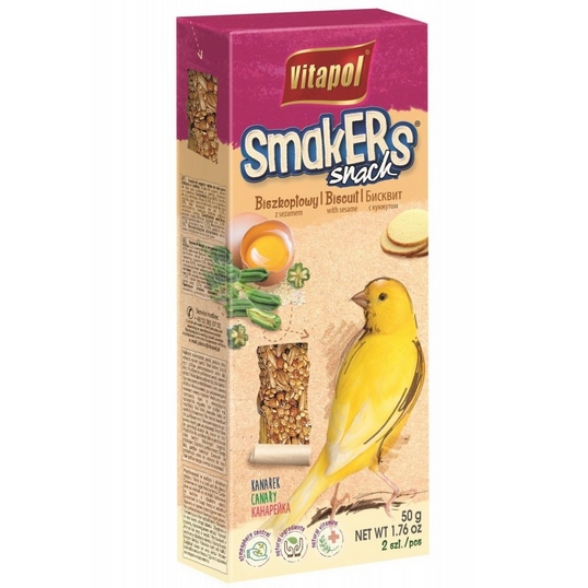 Smakers Snack Biszkoptowy Dla Kanarka Vitapol 50 g 2 szt.