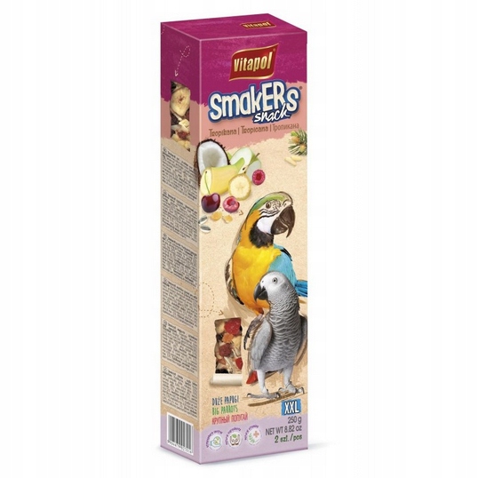 Smakers Snack Tropicana Dla Dużych Papug Vitapol 250g 2 szt.