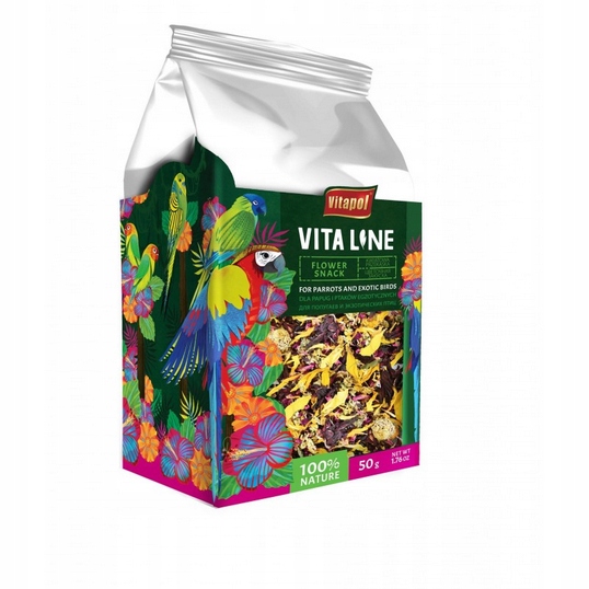 Vitaline Kwiatowa Przekąska Dla Papug I Ptaków Egzotycznych Vitapol 50g