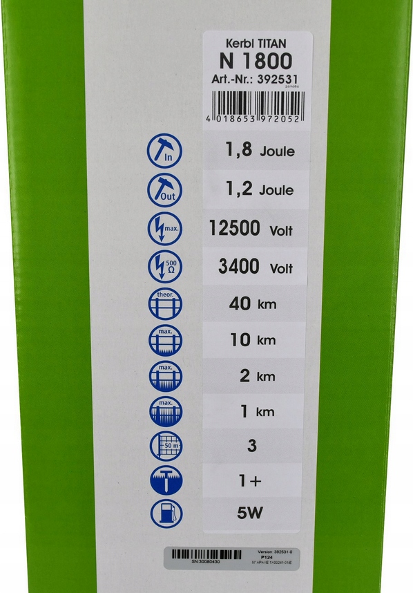 Elektryzator sieciowy TITAN N 1800 konie bydło