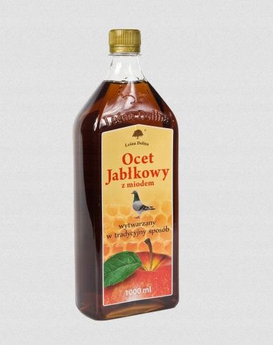 Ocet jabłkowy z miodem dla gołębi Leśna Dolina